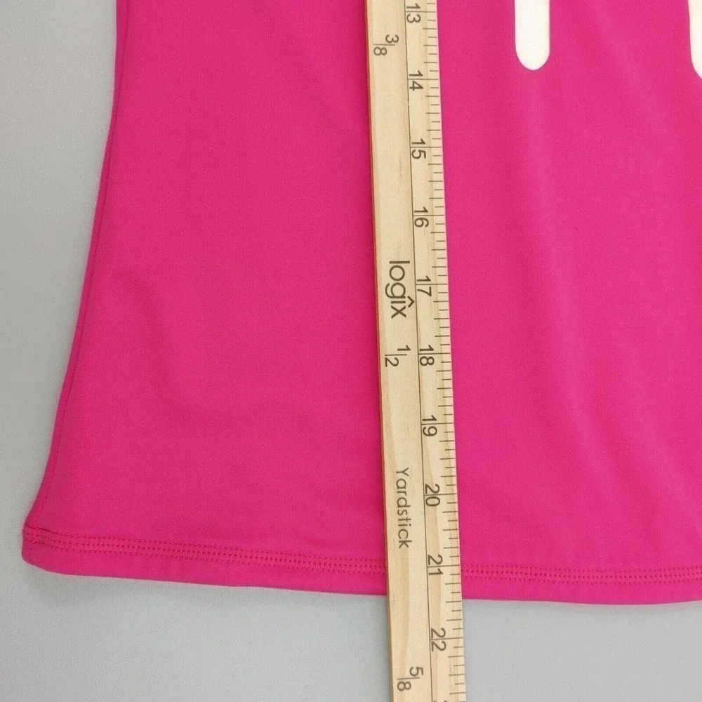 Lands End Rash Guard Shirt Girls Large Hot Pink Heart‎ Popsicle Print Lined Swim